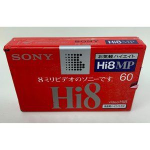 Japan Limited Sony Blank Video Hi8‎ HG Tapes MP60